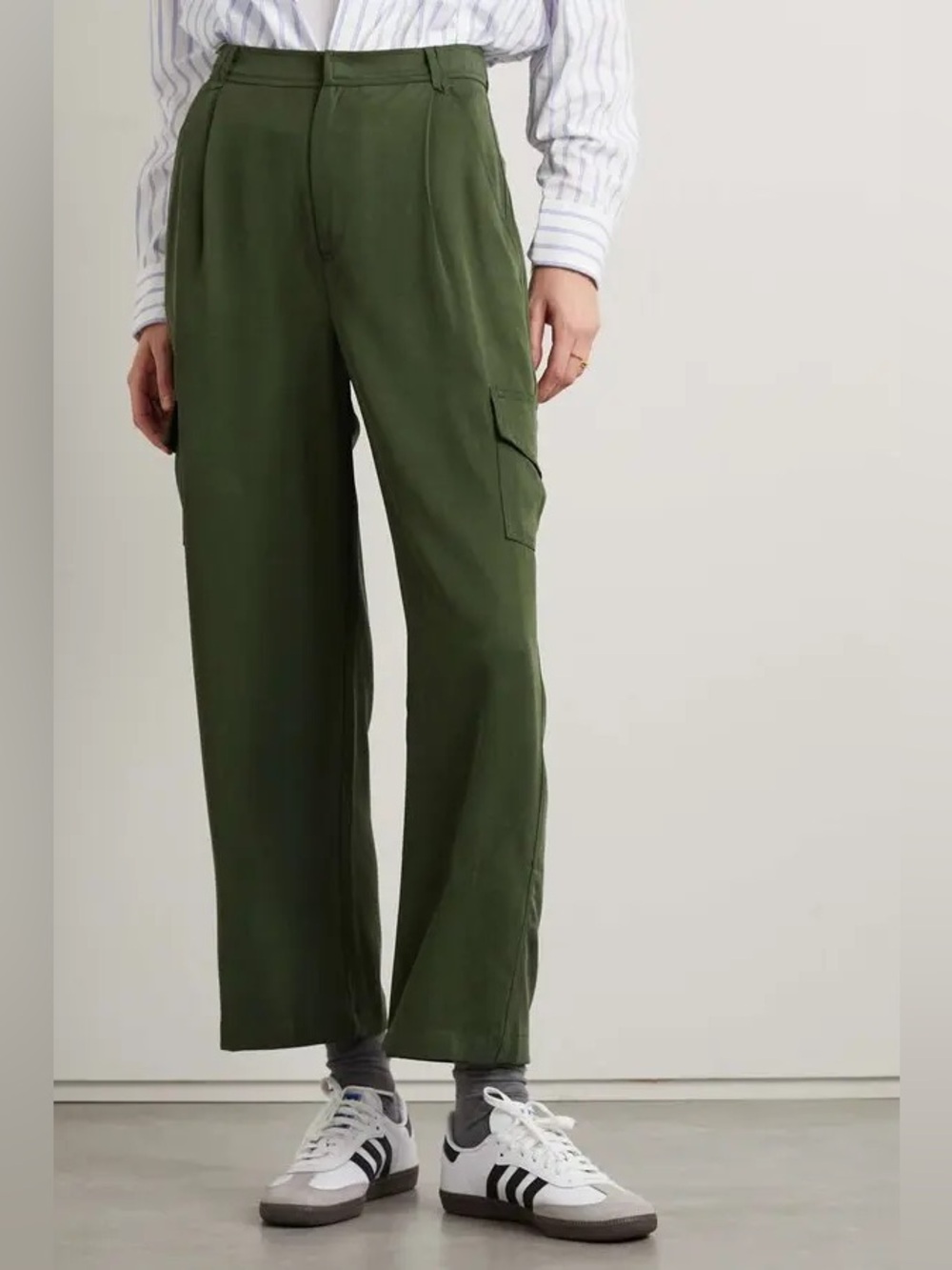 Reformation Jackson Straight-Leg Cargo Pant In Fern Size 8 - Picture 8 of 15